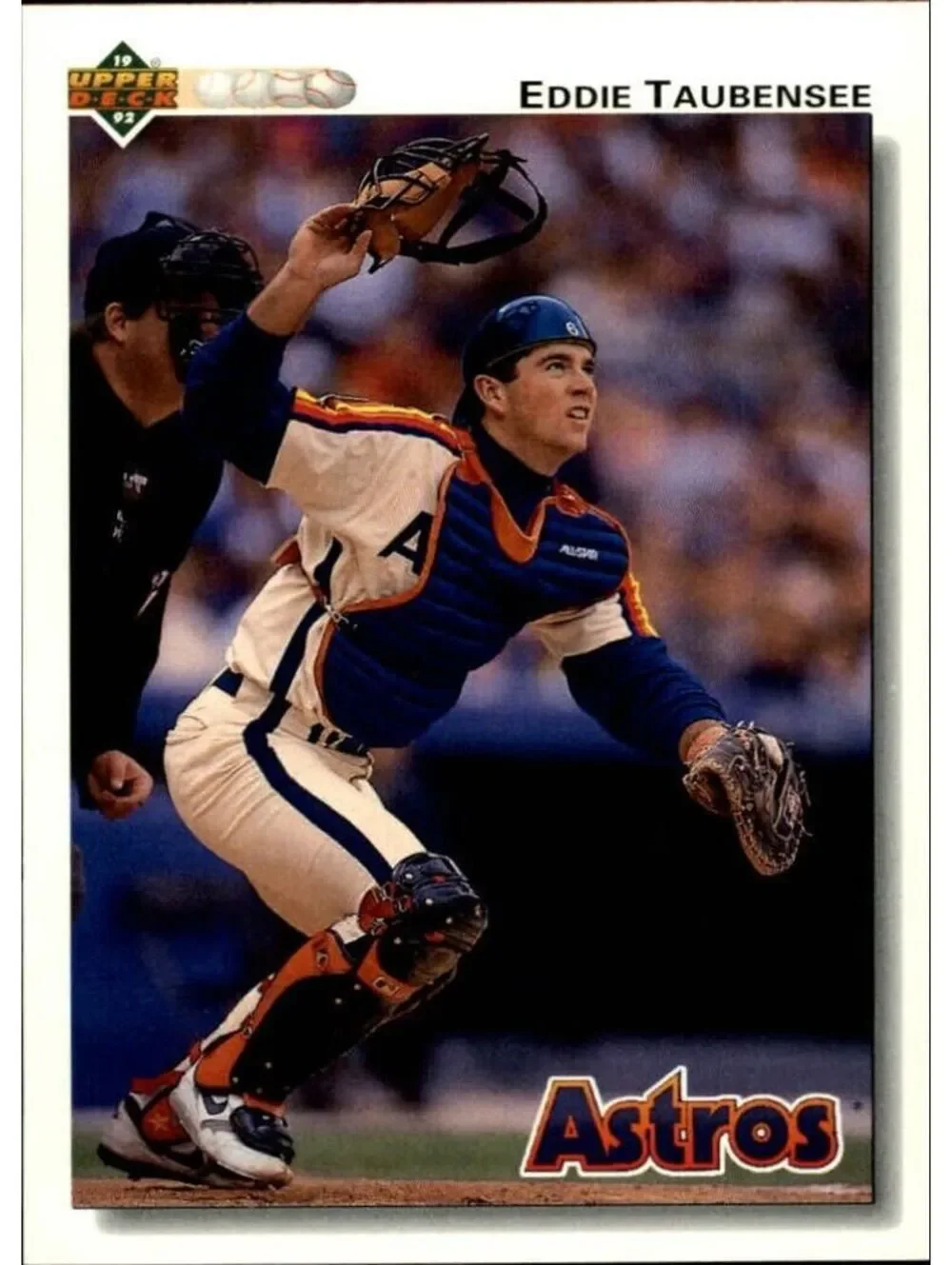 Eddie Taubensee 1992 Upper Deck MLB #757 Rookie Baseball Card Cleveland Indians